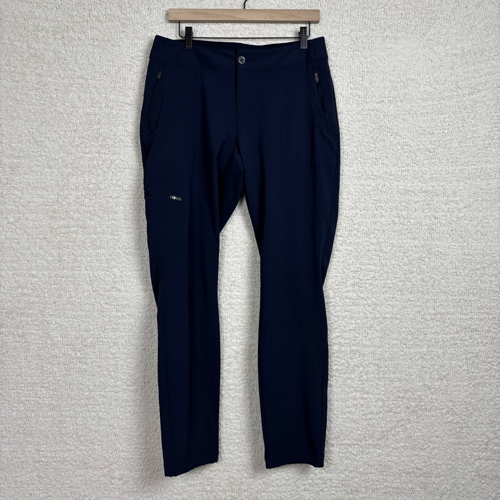 Columbia Sportswear Pants Womens 10 Blue Slim Cargo Outdoor Hiking Trail Camping